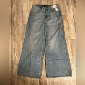 Aeropostale High Rise Super Wide Leg Jeans